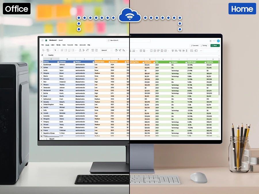 Samsung Smart Monitor M8 (M80F) : écran connecté pour télétravail, applications bureautiques intégrées et contrôle multi-appareils.