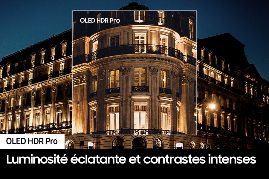  Samsung TQ55S95D : dalle OLED et Quantum Dots