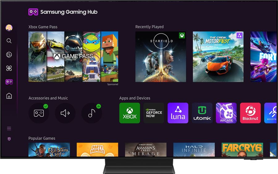  Samsung TQ55S95D : gaming hub