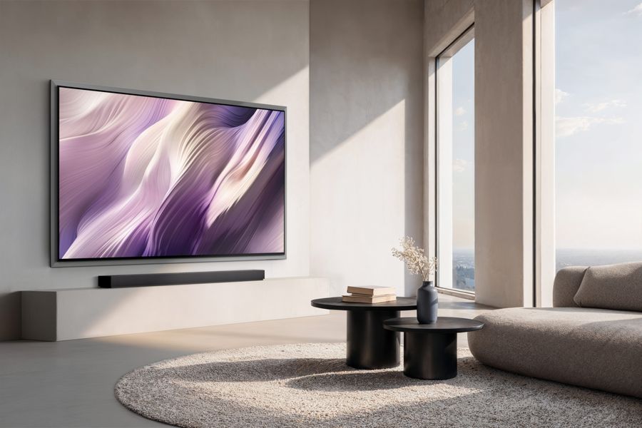 T&eacute;l&eacute;viseur Samsung TQ55S99H OLED 4K 55 pouces avec traitement antireflet Glare-Free et compatibilit&eacute; 165 Hz gaming