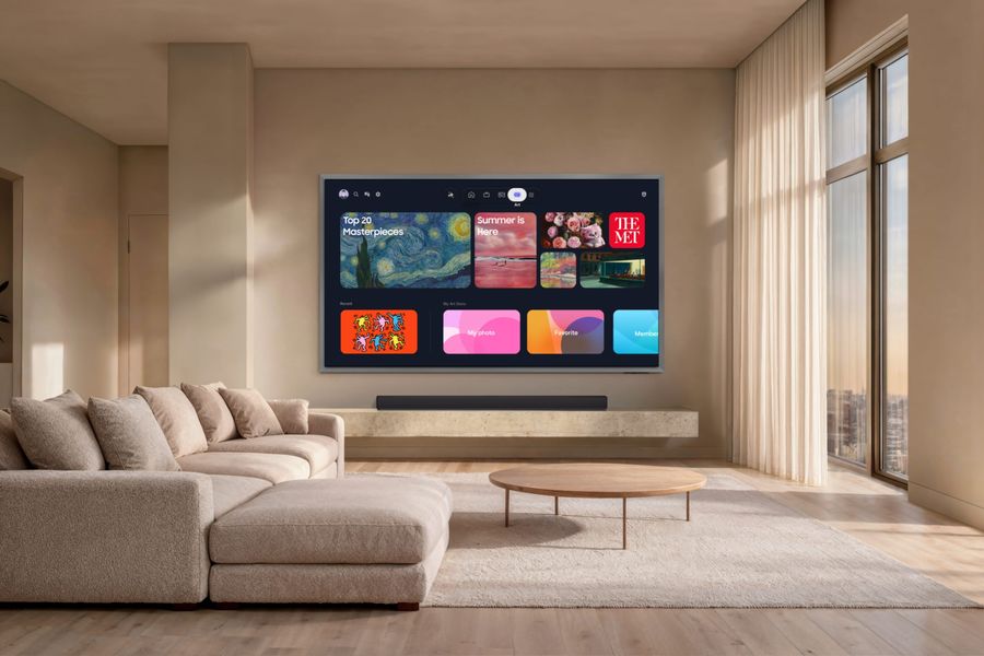 T&eacute;l&eacute;viseur Samsung TQ55S99H avec Samsung Tizen OS, Vision AI Companion et applications de streaming