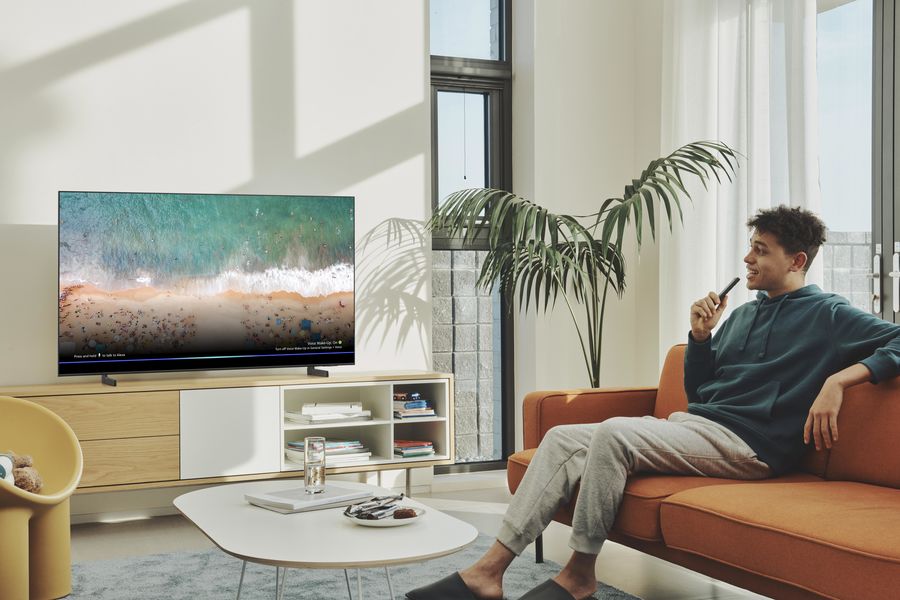 Mise en situation TV connectée Samsung TQ65Q65C