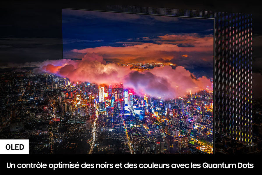  Samsung TQ65S95C 2023 : dalle OLED et Quantum Dots