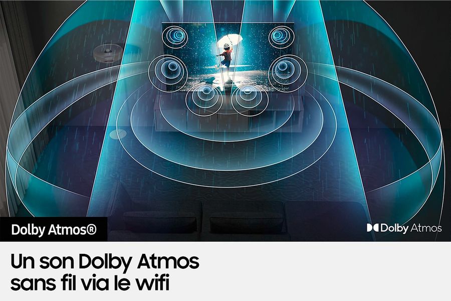  Samsung TQ83S90D : son Dolby Atmos sans fil (WiFi)