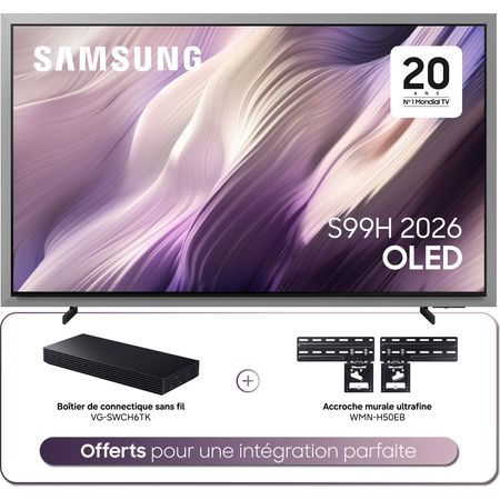 Samsung TQ83S99H sans reflet + boîtier One Connect VG-SWCH6TK + support WMN-H50EB