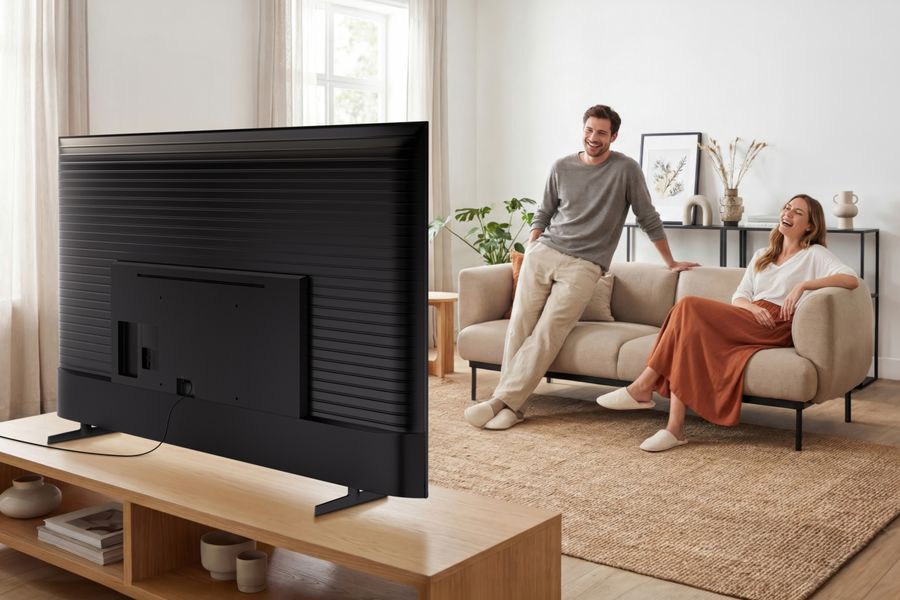 T&eacute;l&eacute;viseur Samsung TU43M74H Mini LED 4K 43 pouces avec HDR10+, Tizen Smart TV et fonctions gaming VRR ALLM.
