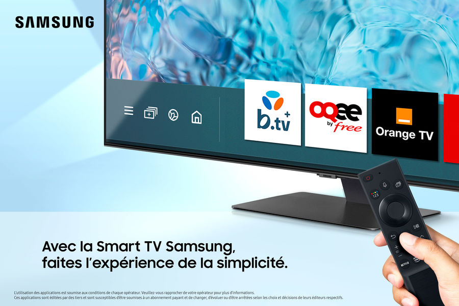 Samsung TU55CU8005 : applications TV int&eacute;gr&eacute;es
