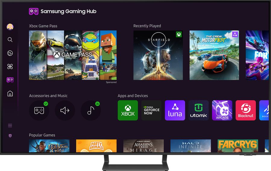 Samsung TU55DU8575 : Samsung Gaming Hub