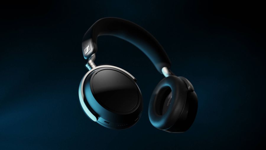 Casque Bluetooth Sennheiser HDB 630 avec design fermé et support du son haute résolution High-Res Audio en gros plan.