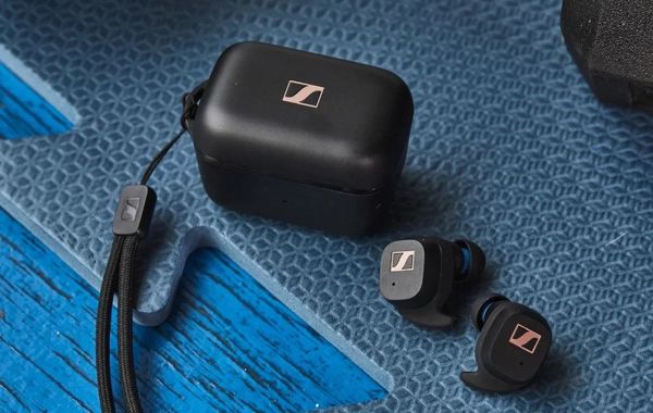 Intras Sennheiser Sport True Wireless : mise en situation sur sol