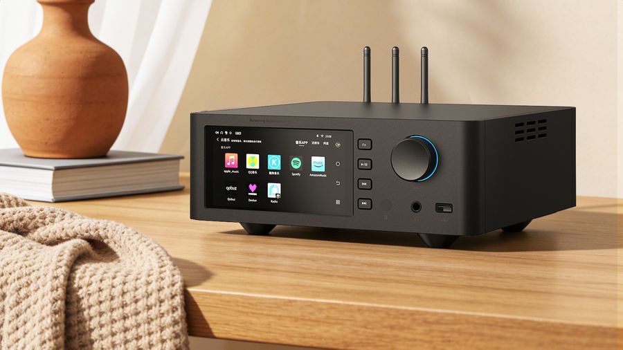 Lecteur r&eacute;seau Shanling SM1.3R avec DAC R2R compatible 32 bits 768 kHz et DSD512