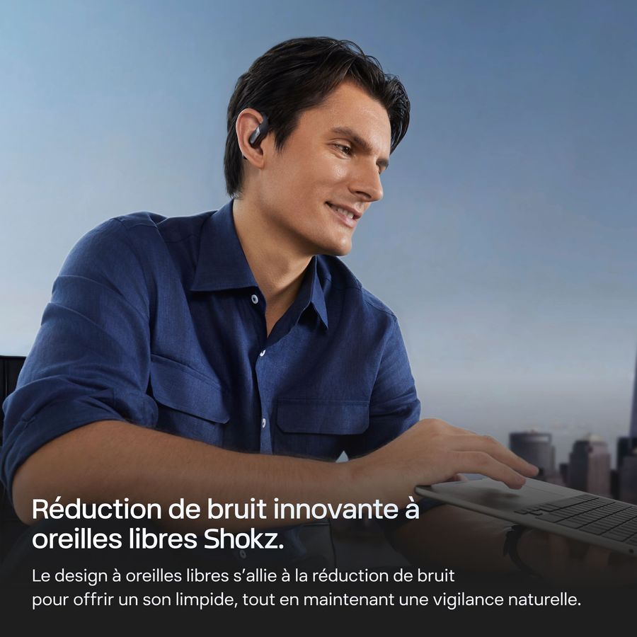 Mise en situation Shokz Open Fit pro