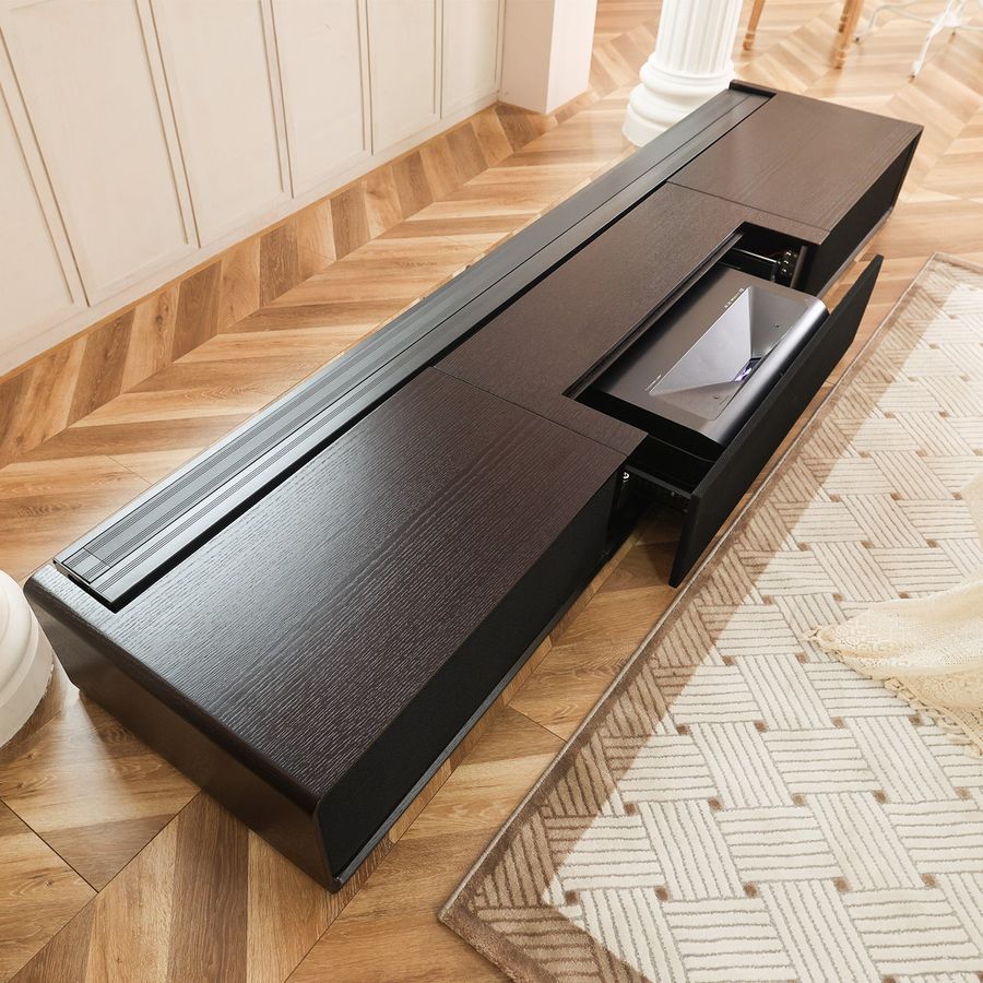 Vue de détail tiroir pour vidéoprojecteur ultra courte focale