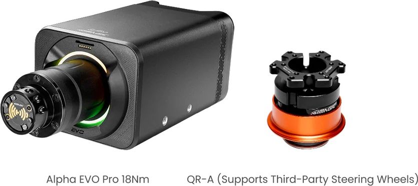 Simagic Alpha EVO Pro Direct Drive avec Quick Release et &eacute;cosyst&egrave;me ouvert pour configuration simracing flexible