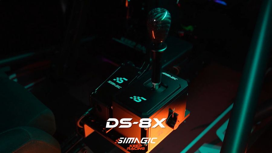 Levier de vitesse simracing Simagic DS-8X en aluminium avec mode H et s&eacute;quentiel