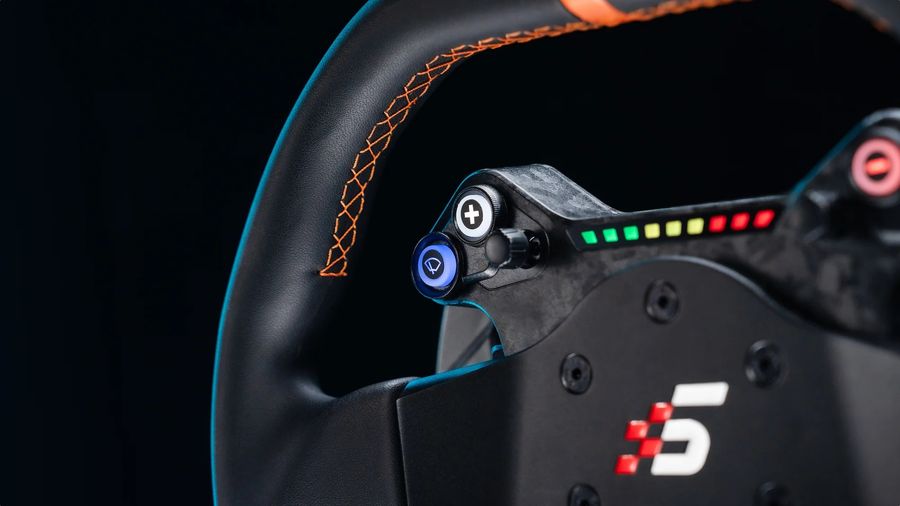 Commandes ergonomiques du Simagic NEO-X 310G avec boutons RGB et encodeurs rotatifs