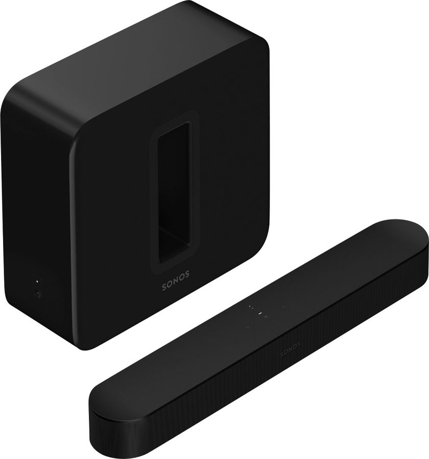 Barres de son Sonos Beam (Gen 2) + Sub Noir (Gen 4)