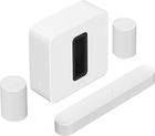 Sonos Beam Blanc (Gen 2) + Era 100 Blanc (la paire) + Sub (Gen 4) Blanc