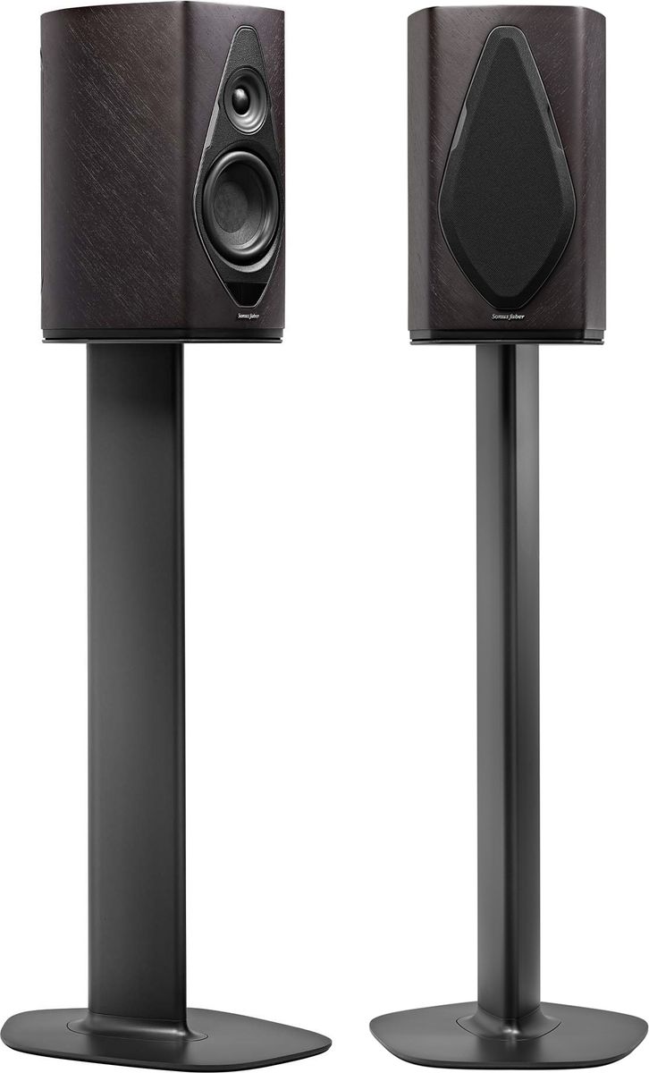 Enceintes sans fil hi-fi Sonus Faber Duetto Graphite + Stand