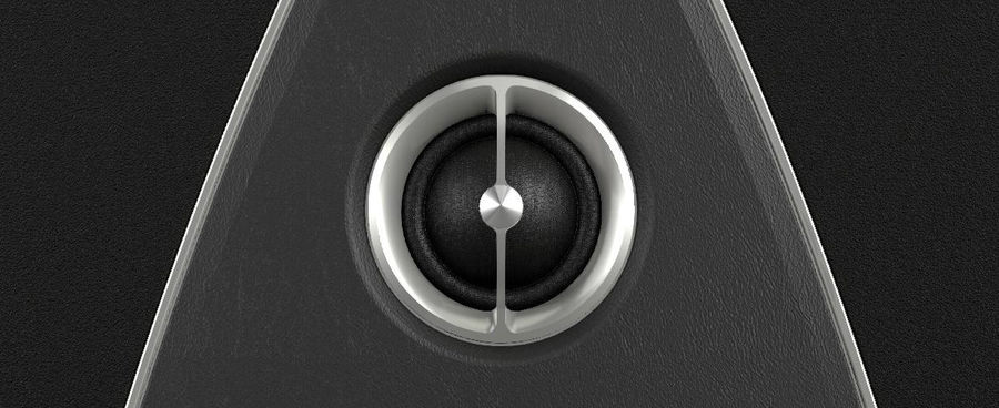 Vue en gros plan du tweeter DAD de l'enceinte encastrable Sonus Faber Palladio PW-662