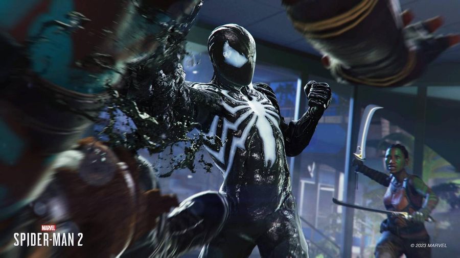 Le symbiote fait son apparition dans Marvel’s Spider-Man 2.