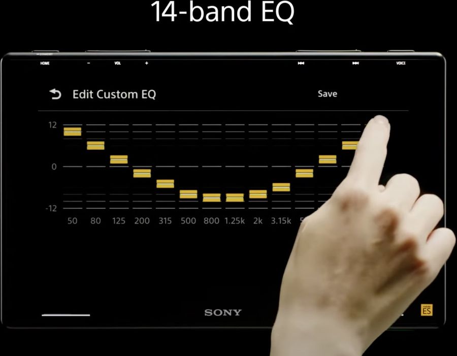 Vue technologie &eacute;galiseur 14 bandes