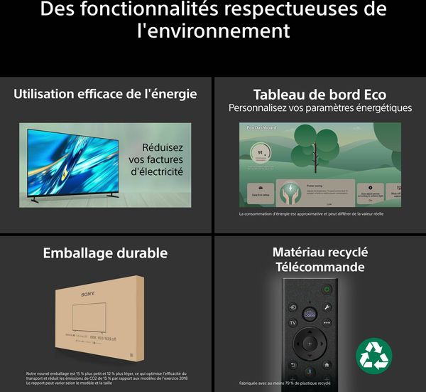 Téléviseur Sony Bravia 3 II écoconception Téléviseur Sony Bravia 3 II écoconception