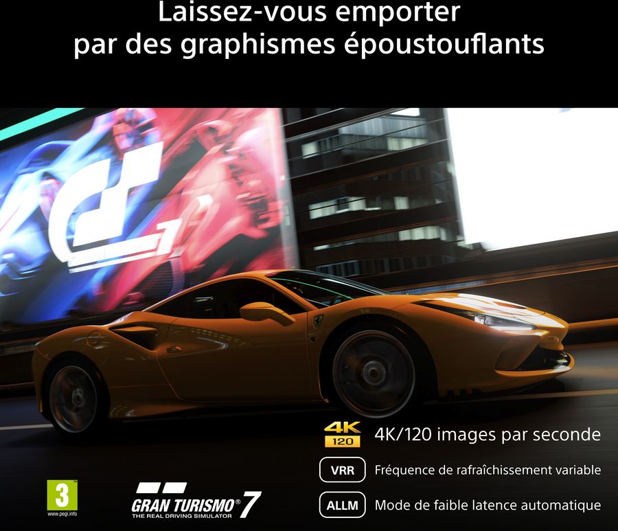 T&eacute;l&eacute;viseur OLED Sony 83 Bravia 6 avec quatre HDMI 2.1, 4K 120 Hz, VRR et ALLM pour le jeu vid&eacute;o.