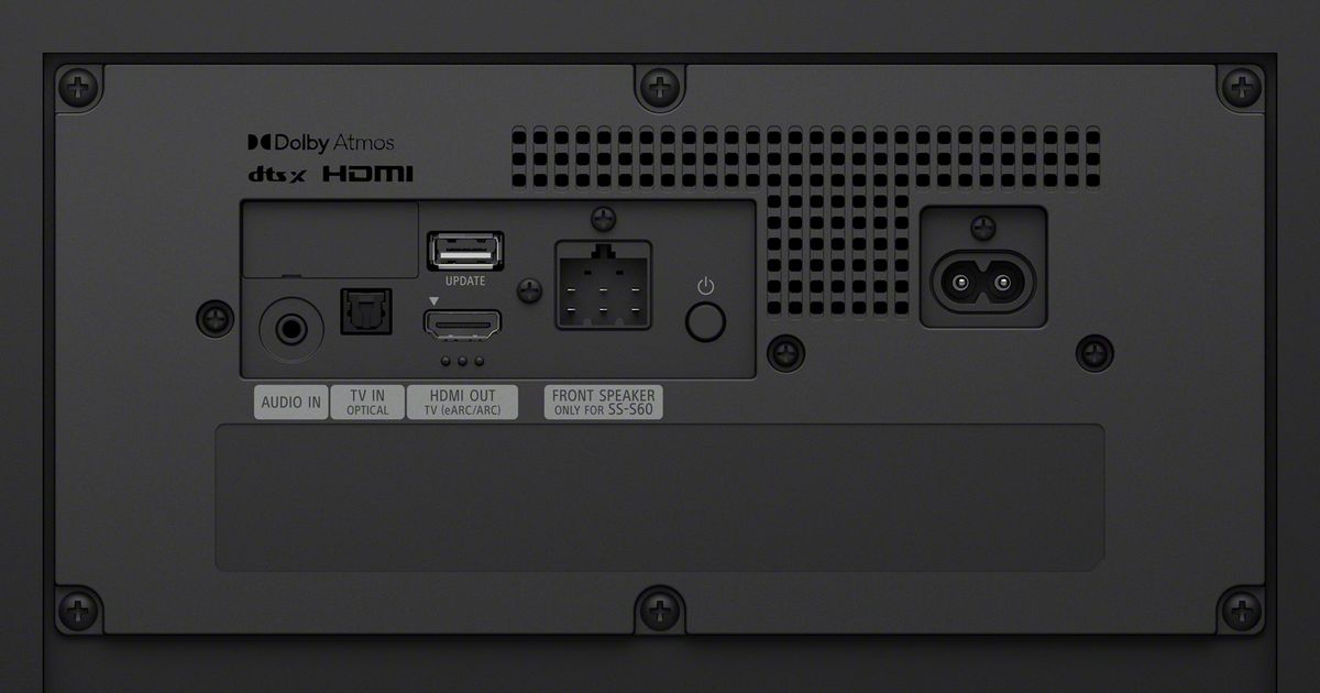 Connectique du home-cinéma Sony Bravia Theater System 6