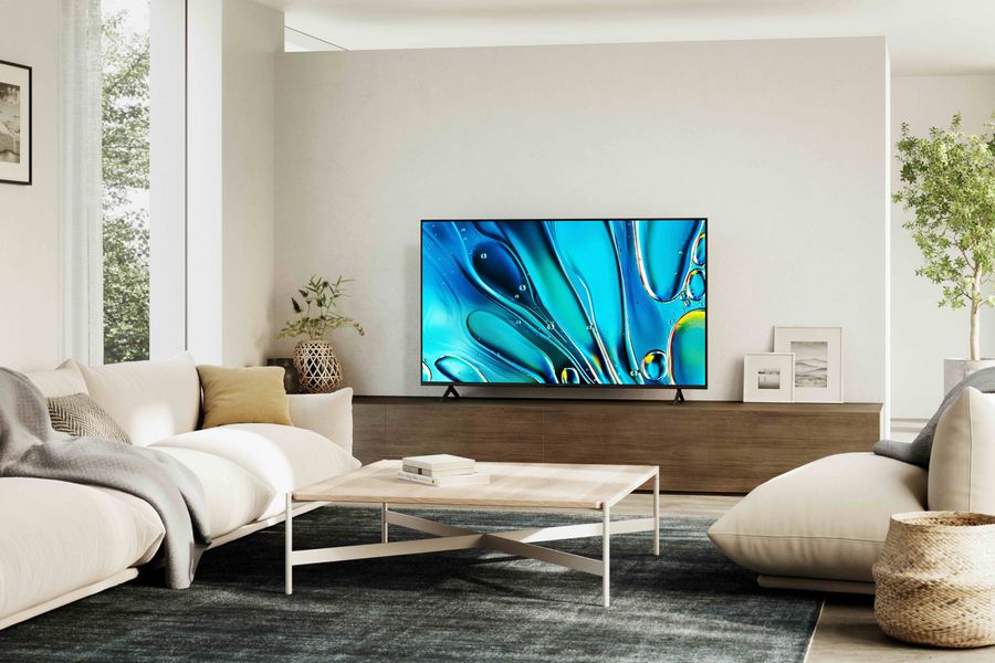 Mise en situation dans un salon téléviseur 4K Sony 75 Bravia 3 Mise en situation téléviseur 4K Sony 75 Bravia 3