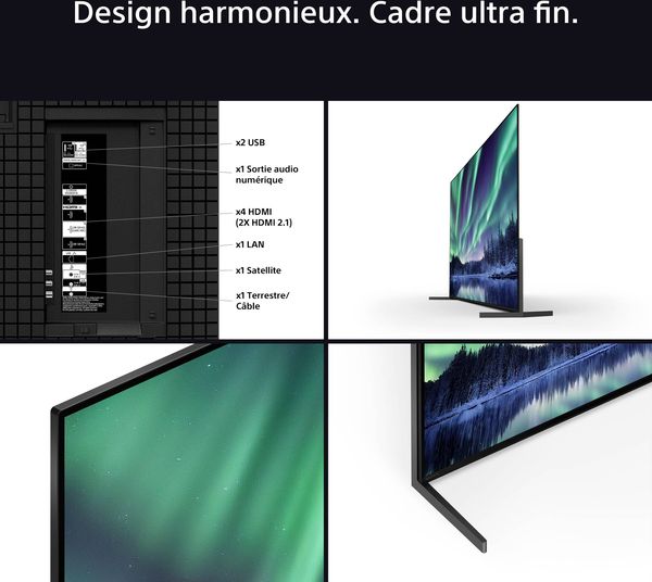 Sony 55 Bravia 8 II (K55XR8M2) : design