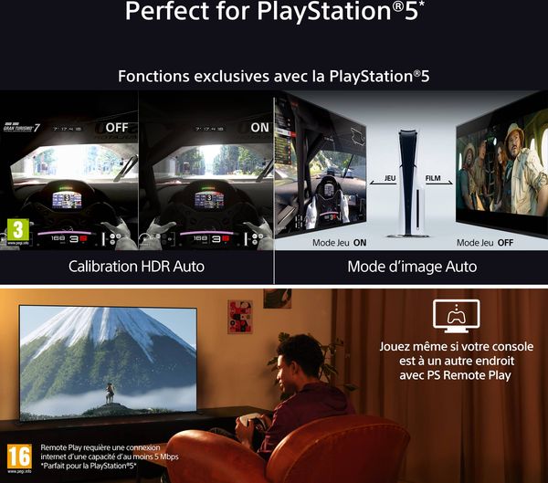 Sony 55 Bravia 8 II (K55XR8M2) : parfait pour la PlayStation 5
