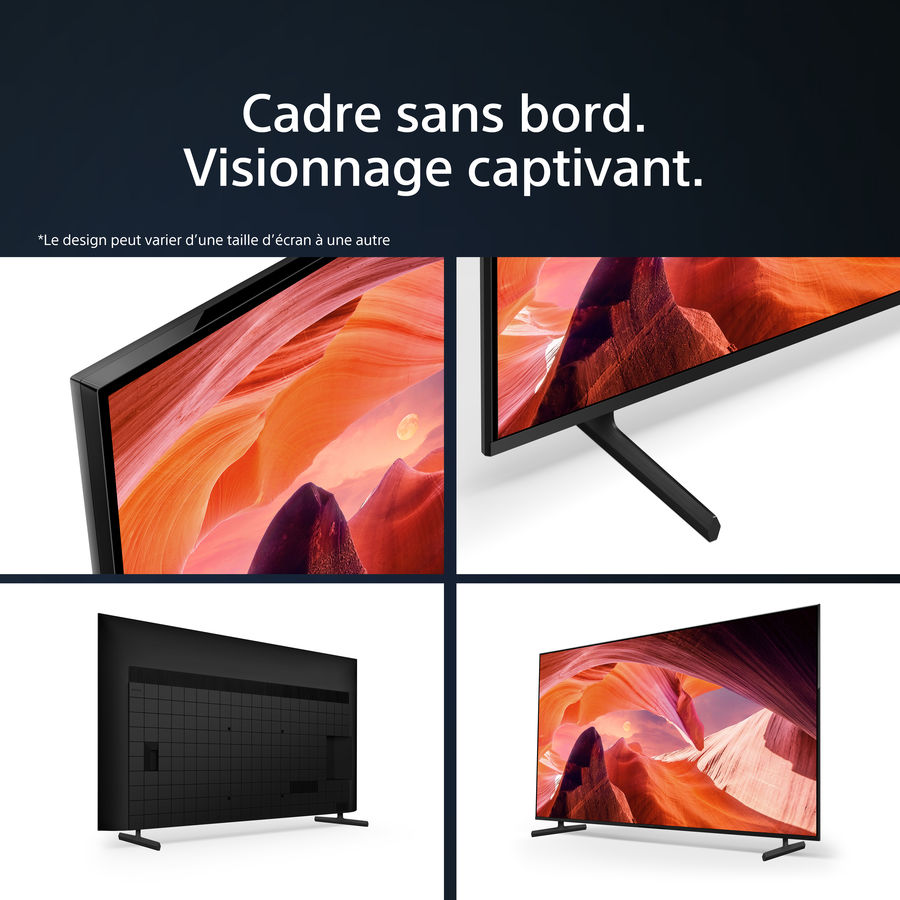 Sony KD-85X80L : design minimaliste 