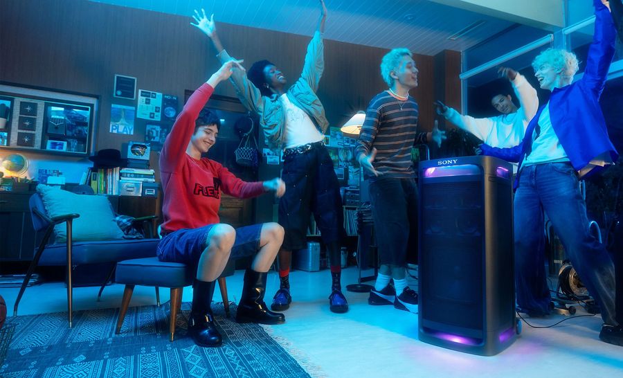 Mise en situation salon avec des amis