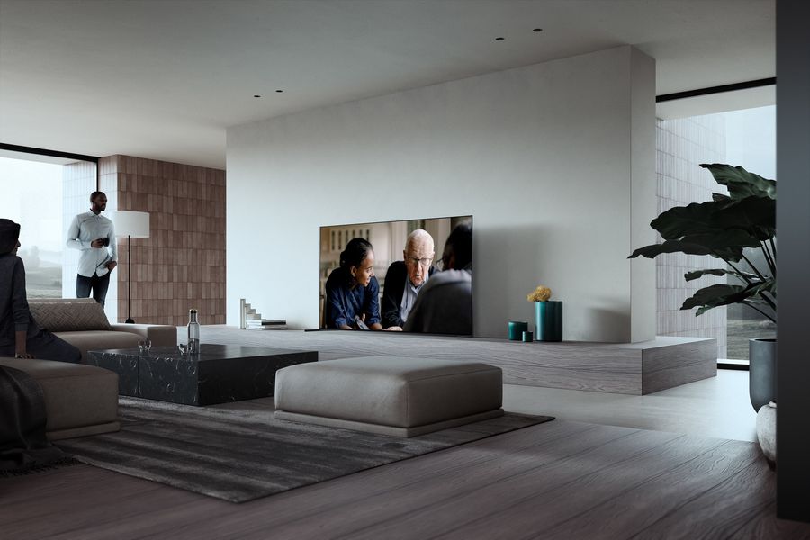 Mise en situation téléviseur UHD 4K Sony XR-55A95L Mise en situation téléviseur UHD 4K Sony XR-55A95L