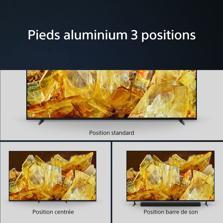  Sony XR-75X90L : pieds r&eacute;glables