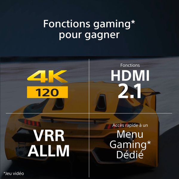 Sony XR-77A95L : fonctions gaming  Sony XR-77A95L : fonctions gaming