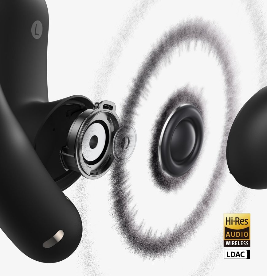 Soundcore AeroFit 2 Pro transducteurs et LDAC