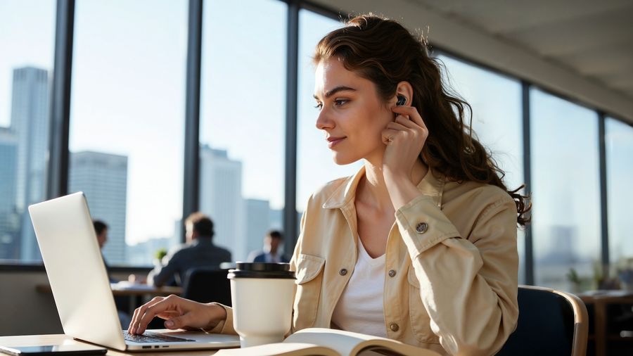 Écouteurs Soundcore Liberty 5 avec personnalisation audio via l’application Soundcore et HearID.