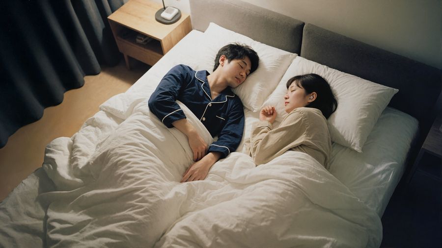 Écouteurs Soundcore Sleep A30 avec triple réduction de bruit pour un sommeil paisible.