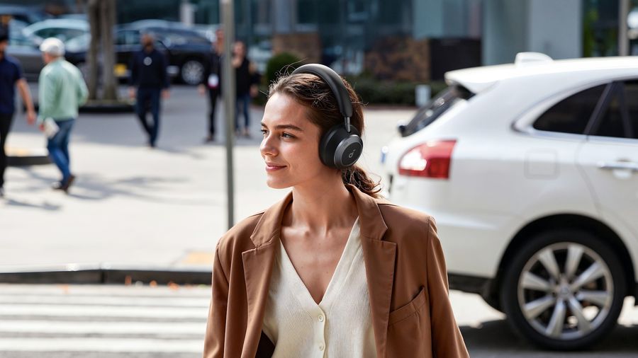 Casque Soundcore Space One Pro avec réglages personnalisés via application mobile et Hear ID.