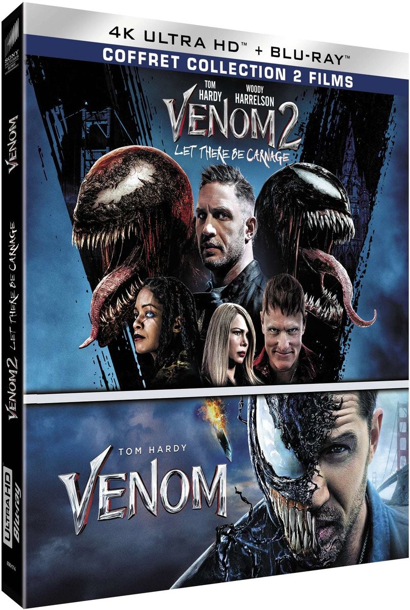 Blu-ray Sony Pictures Home Entertainment Coffret Venom, Venom 2 : Let There Be Carnage
