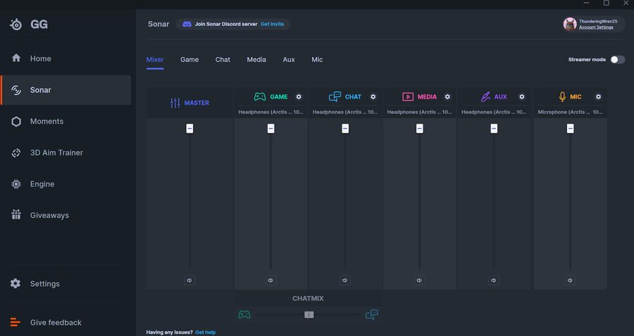 Le soft SteelSeries GG permet d'acc&eacute;der &agrave; tous les param&egrave;tres audio du DAC SteelSeries GameDAC Gen 2.