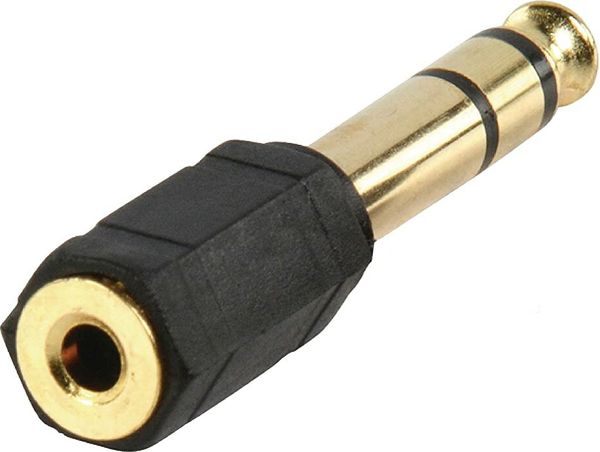 SVD Pro Mini-Jack femelle / Jack mâle Or - Adaptateurs audio