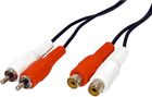 Rallonge RCA SVD Pro 2 x Mâles / 2 Femelles (2,5 m)