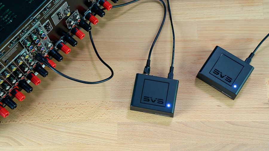 SVS SoundPath Multi-Band Wireless Audio Adapter &eacute;metteur-r&eacute;cepteur audio sans fil 24 bits 48 kHz pour caisson de basses et home cin&eacute;ma