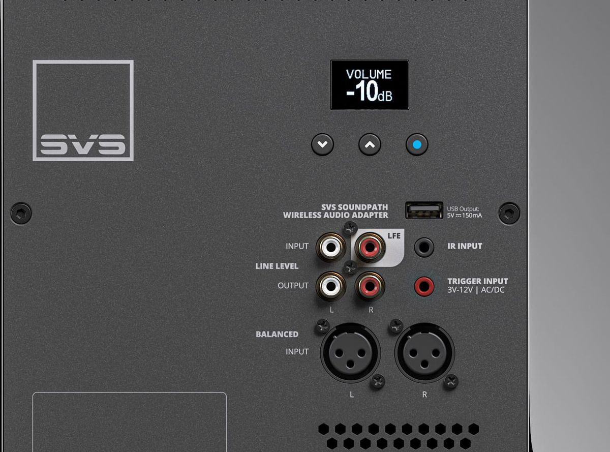 Connectique du caisson SVS SB-3000 R Evolution