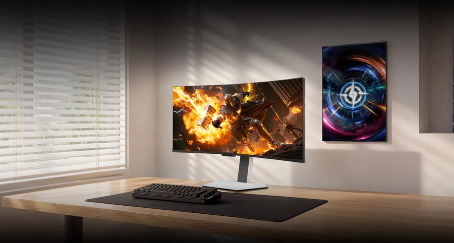 &Eacute;cran gaming ultrawide incurv&eacute; TCL 34C2A de 34 pouces au format 21:9.