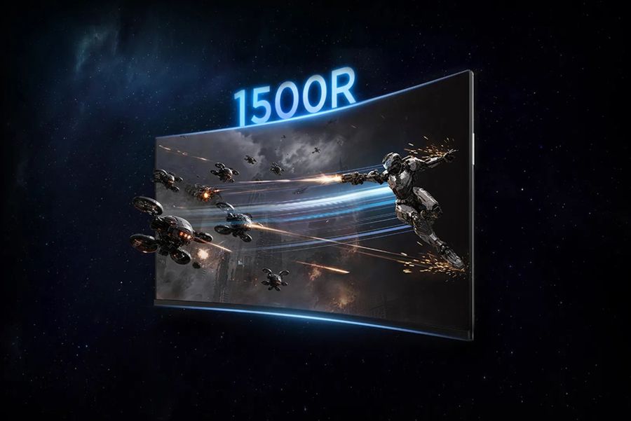 &Eacute;cran ultrawide incurv&eacute; TCL 34C2A au format 21:9 avec courbure 1500R.
