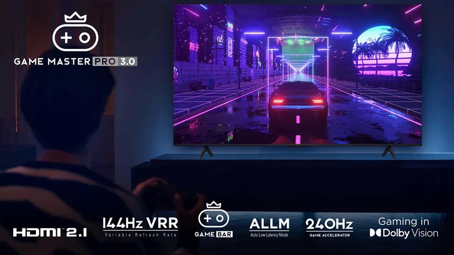 TCL 65C855 : gaming 4K 120 Hz et 4K 144 Hz VRR